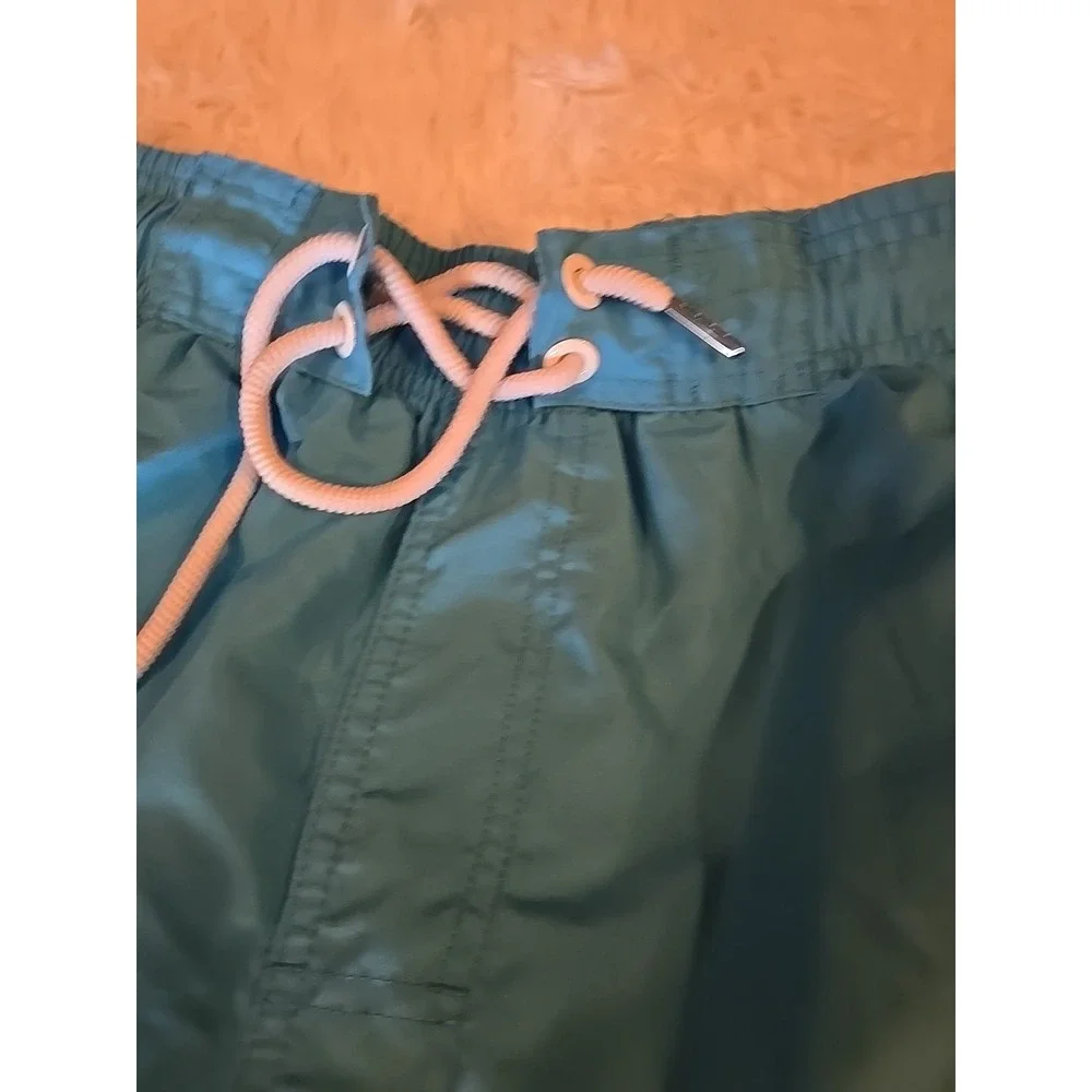 Kailua Surf Board Shorts Mens 5X Green Blue Teal‎ Mesh Lined Swimwear Drawstring